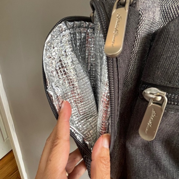 Eddie Bauer First Adventure Backpack Gray and Black Unisex Diaper Bag - Picture 8 of 16